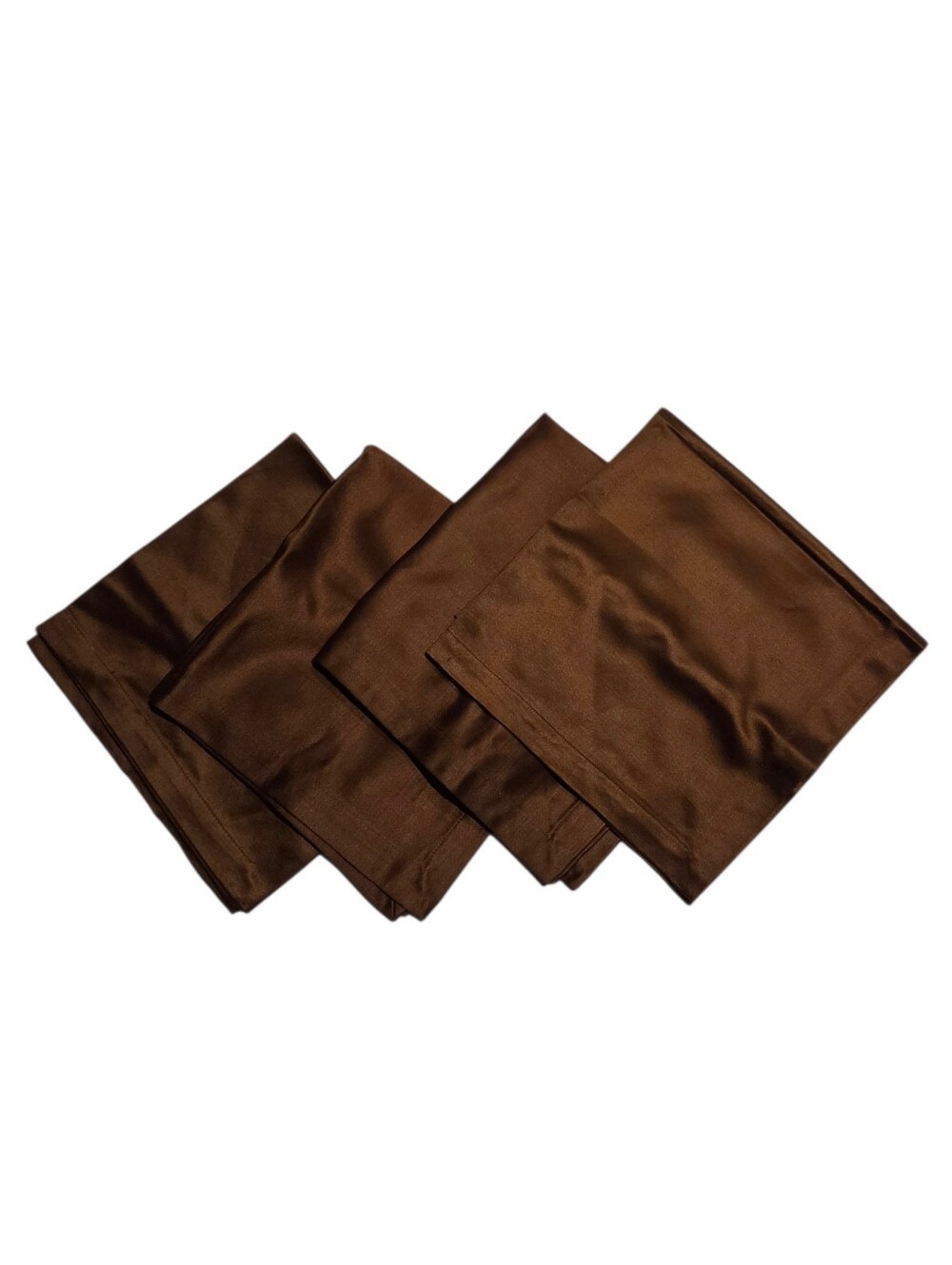 Crate & Barrel Brown Stain Cloth Napkins Set of 4